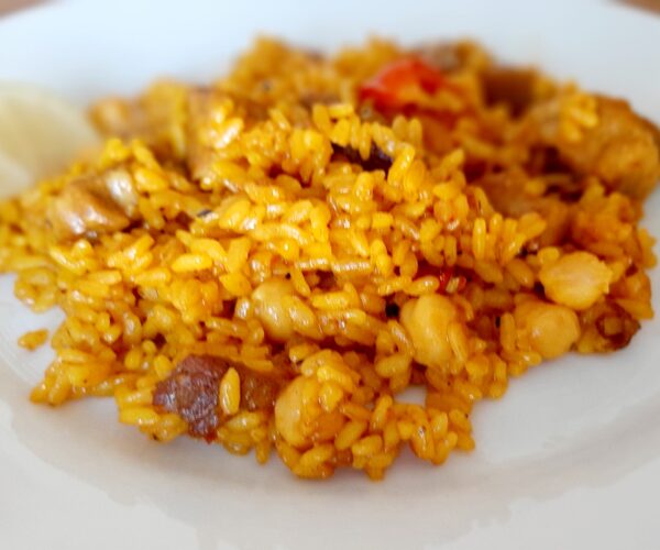 PAELLA DE POLLO Y VERDURAS